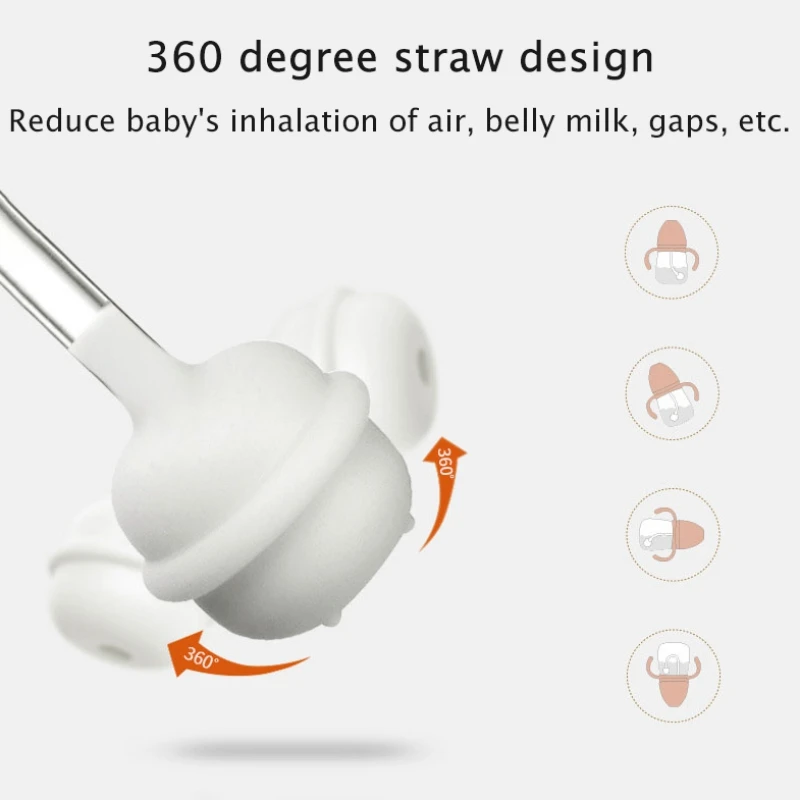 

Baby bottles Drinking Cup Feeding Bottle BPA Free Wide-Caliber Multifunctional Drinking Milk Drinking Water Dual-use Bottle