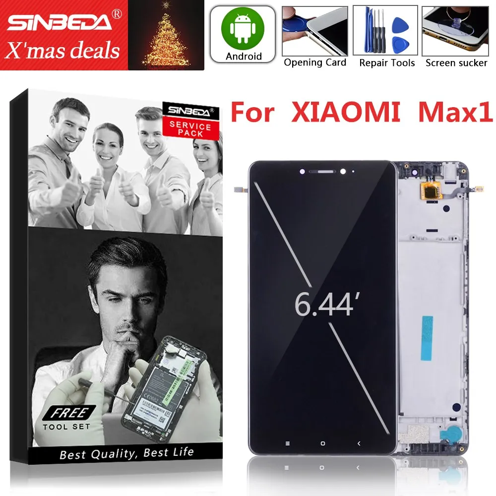 Оригинальный экран 6 44 дюйма для XIAOMI MI Max 1 ЖК дисплей с рамкой сменный дигитайзер