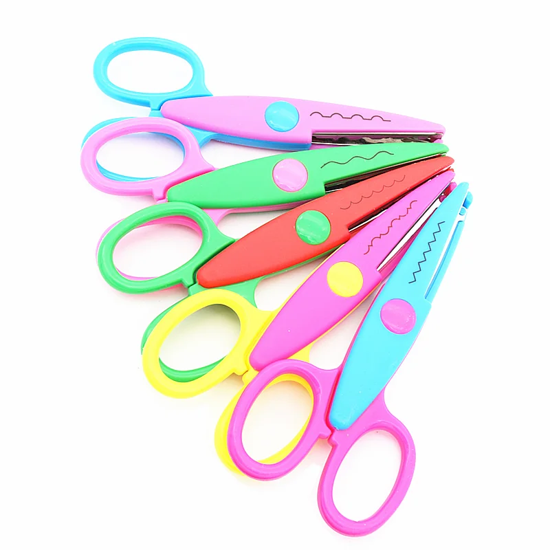 Детские ножницы для волн ручной работы украшение книг кружевная вырезка картина