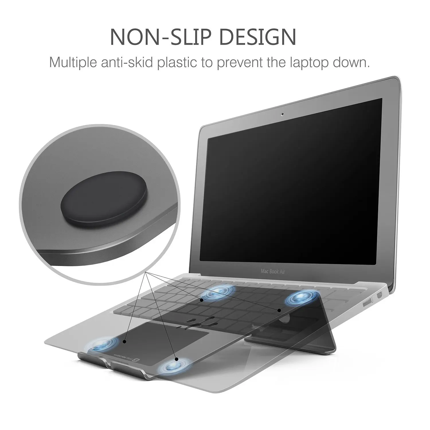 Алюминиевая Портативная подставка для ноутбука MacBook Air/Pro 13 15 iPad Pro 12 9 поверхность