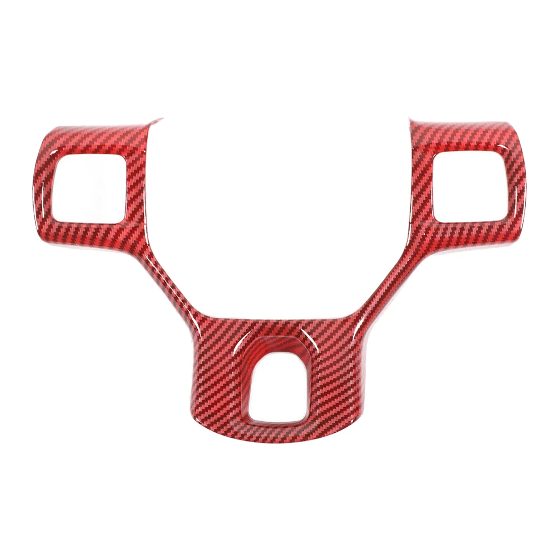 

Car Steering Wheel Trim Button Panel Cover Frame Bezel Red Decoration Fit for Dodge RAM 2010 2011 2012 2013 2014 2015 2016 2017
