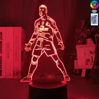 3d cristiano ronaldo figure led night light for home decor touch sensor color changing nightlight gift for kids child table lamp