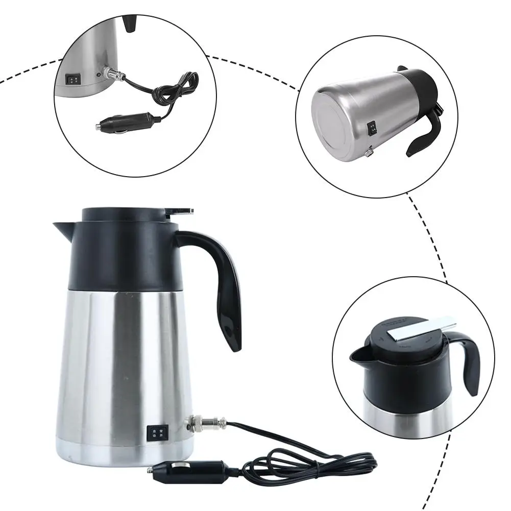 1300 мл 12 В 24 автомобильная чашка с подогревом кружка для кипения электрический