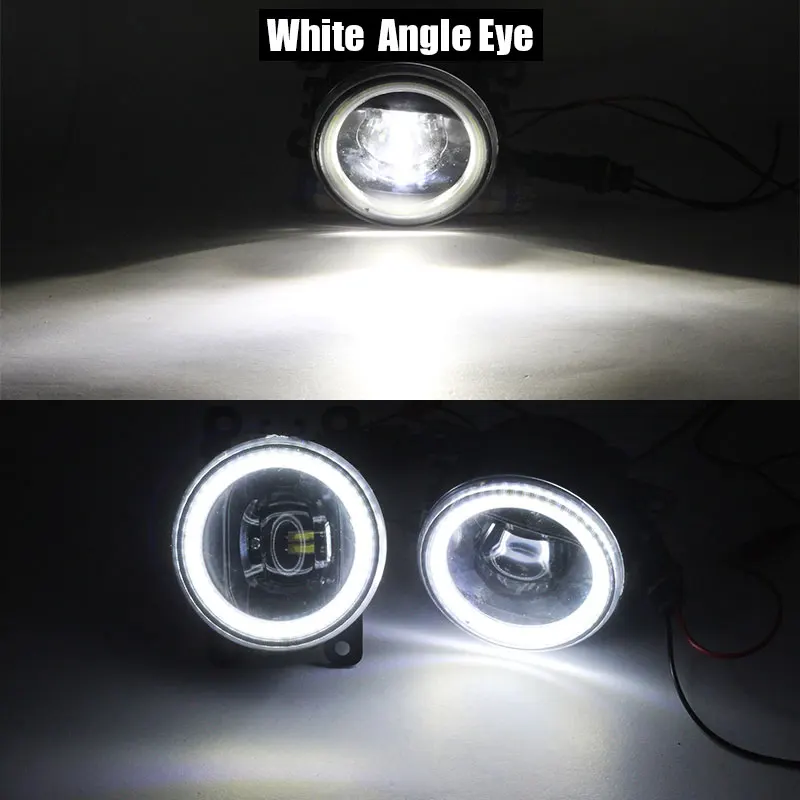 White Angel Eye Cawanerl для автомобиля Nissan NV200 H11 Светодиодный противотуманный светильник комплект Ангел глаз DRL Дневной ходовой светильник 12 в 2010 2011 2012 2013 - Цвет: White Angel Eye