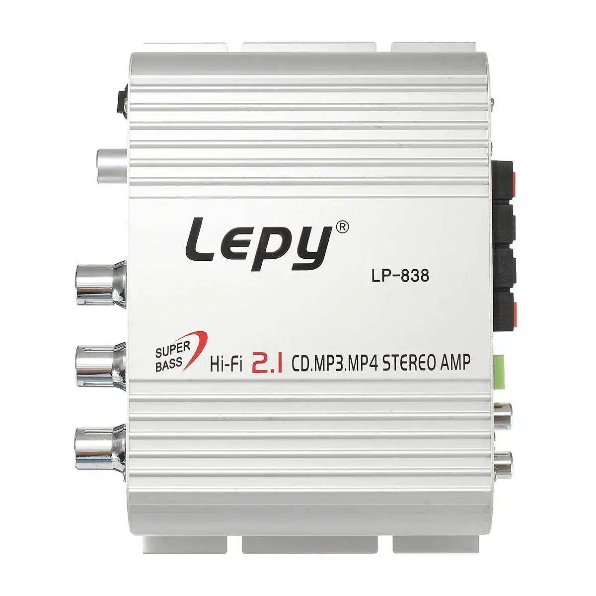 LP-838 МИНИ 2,1 канальный автомобильный Hi-Fi стерео домашний усилитель радио MP3 MP4 Super Bass для динамиков AMP PC Автомобильный dvd-плеер