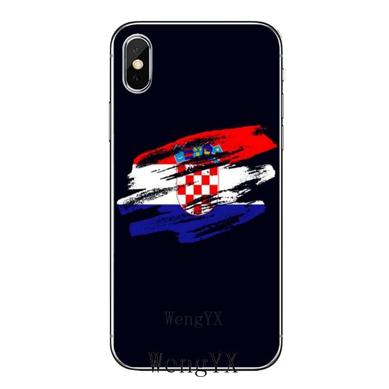 Флаг Хорватии для iPhone XR X XS Max 8 7 6s 6 plus SE 5s 5c 5 iPod Touch аксессуары чехол для телефона