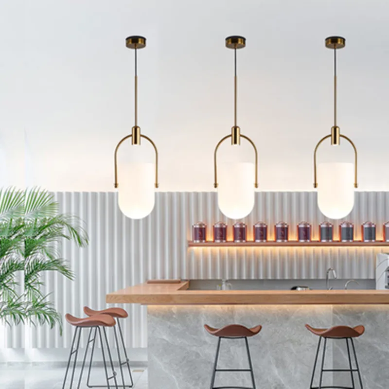 

Nordic Creative Smoke Glass Chandelier Art Bucket Designer Dining Room Bedside Led Hanging Lights Free Shipping