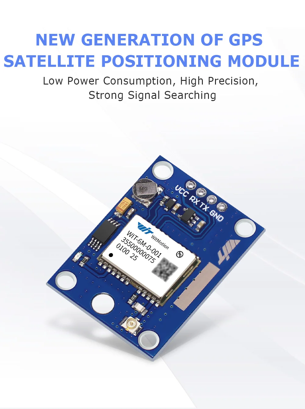 WitMotion Высокоточный WT NEO6M Серийный GPS модуль низкое потребление Satalite датчик мощный