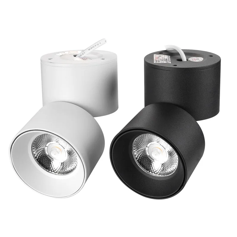 

COB LED Downlights Surface Mounted LED Ceiling Lamps 3W 5W 7W 10W 12W 15W 18W 20W Foldable 360° Rotatable Background Spot lights