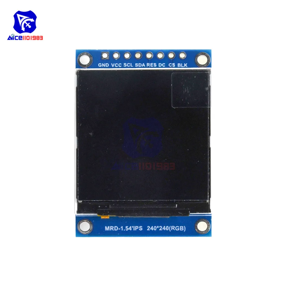 Модуль ЖК-дисплея diymore 1 54 дюйма IPS 240x24 0 плата ST7789 драйвер 8-контактный интерфейс IIC