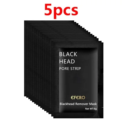 5PCS style 2 Всасывающая черная маска для лица, средство для удаления угрей, черная головка, полоска для носа, черные точки, маска, отшелушивающие маски для лица - Цвет: 5PCS style 2