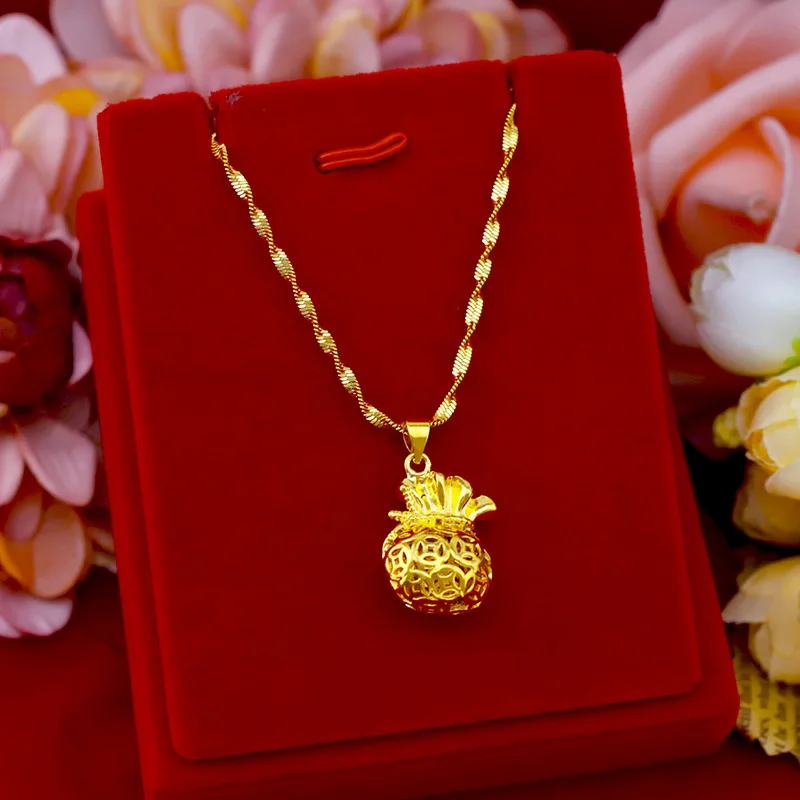 Модное ювелирное изделие из 14-каратного золота кошелек на удачу короткое