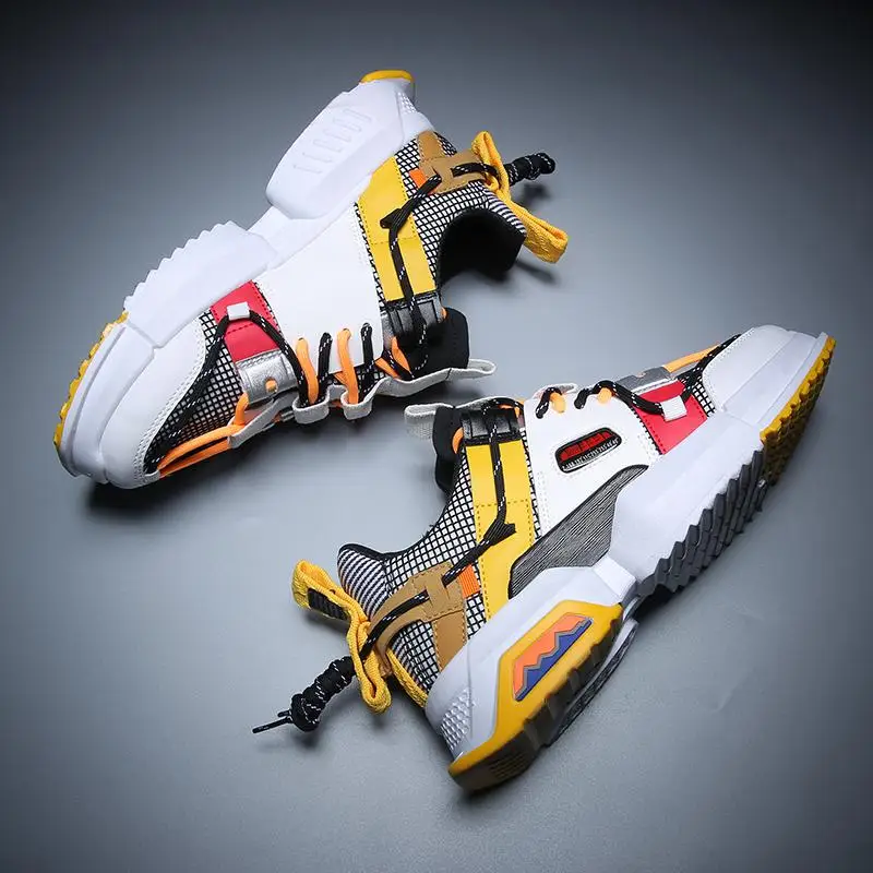 Оригинальные мужские кроссовки для бега Disruptor 2 Черные Кроссовки KAYANO Gel 90 Zoom Air 720 дышащие Air Sole спортивные тройные-S 97 прогулочные - Цвет: Цвет: желтый