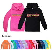 boys hoodies spy ninjas cartoons pattern autumn outwear children sweatshirts for kids clothes girl boy t shirt cotton pullovers