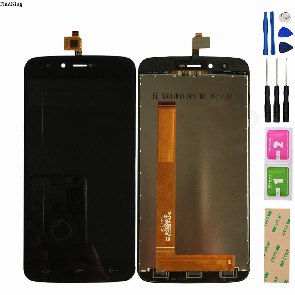 Высокое качество ЖК дисплей Дисплей для Homtom HT50 сборки сенсорного Экран планшета 5