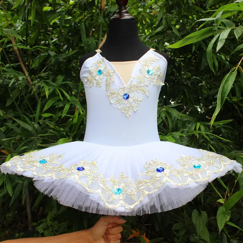 Белая балетная юбка для девочек детская одежда в виде лебедя озера блинчиков