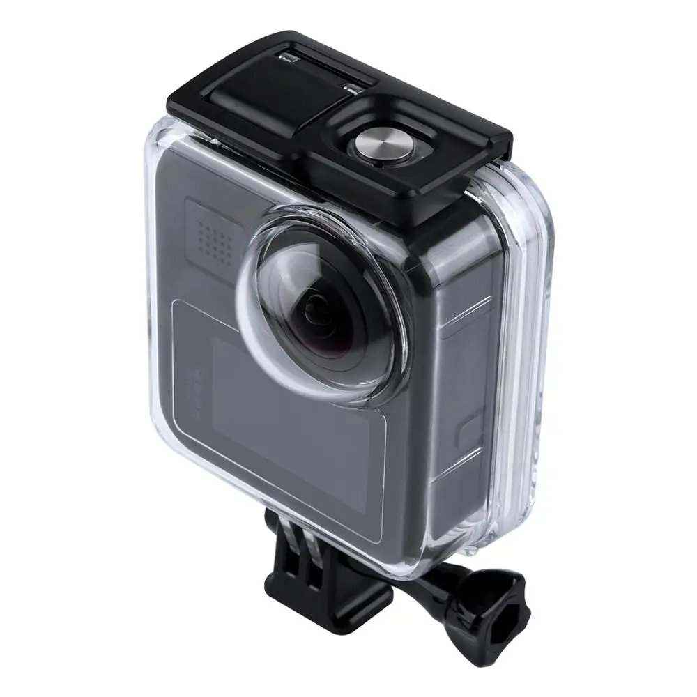 Купить Аксессуары для Gopro Max, водонепроницаемый чехол, панорамная экшн-камера, защитная коробка для дайвинга Go Pro Max 360, чехол для дайвинга