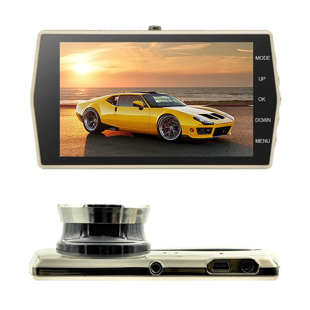 Зеркало видеорегистратор автомобильный 4 дюйма 1080P с ночным