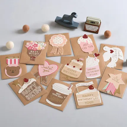 Симпатичная поздравительная открытка для торта на день рождения детская