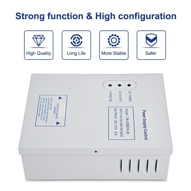 208CK-D AC 110-240V DC 12V/5A система контроля допуска к двери импульсный источник питания UPS
