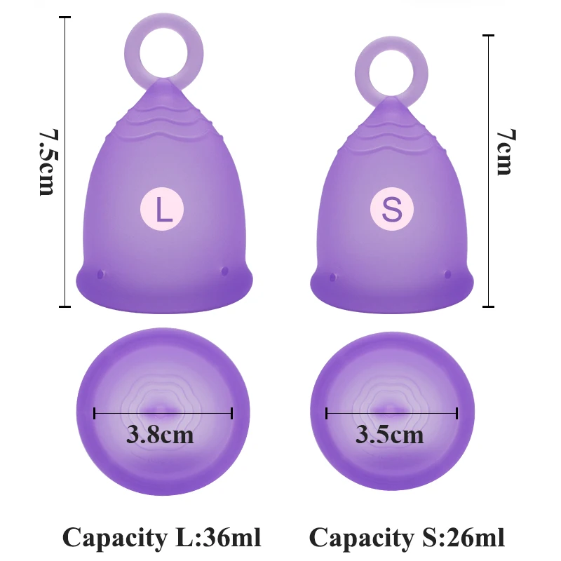 Новая модель женской чаши медицинская силиконовая менструальная чаша