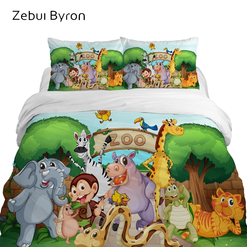 3D Детские роскошные наборы постельных принадлежностей набор постельного белья