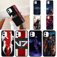 n7 mass effect phone case for iphone 11 12 mini 13 pro xs max x 8 7 6s plus 5 se xr shell