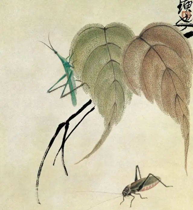 

decoration Master of modern Chinese art Qi Baishi classic work 6 pieces 41.3X208.4cm Flowers and birds Cordyceps 1:1 museum copy