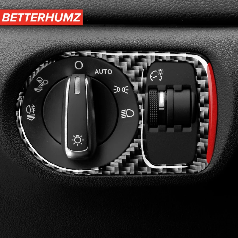 Автомобильный Стайлинг для Audi Q3 наклейка из углеродного волокна автомобиля интерьер литья фары переключатели декоративная рамка Крышка отделка 2013