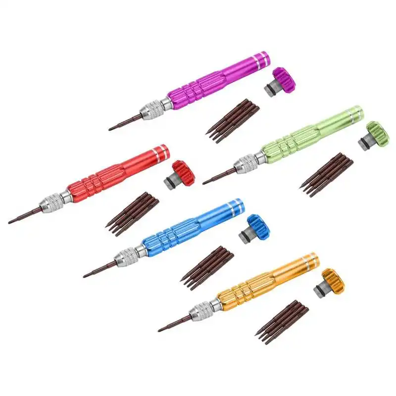 

Набор полезных ручных инструментов, набор отверток 5-в-1, Отвертка из алюминиевого сплава, инструменты для обслуживания часов, ювелирных изд...