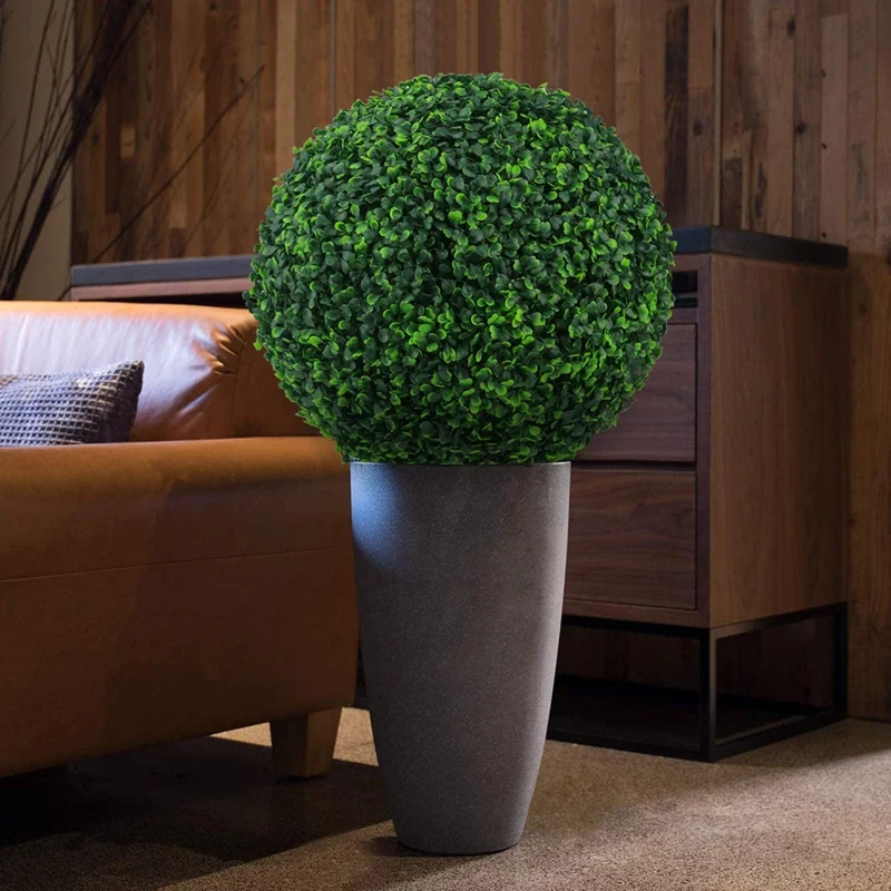 BMBY-2 шт 15 7 дюймов искусственный растительный Топиарий в форме шара Boxwood