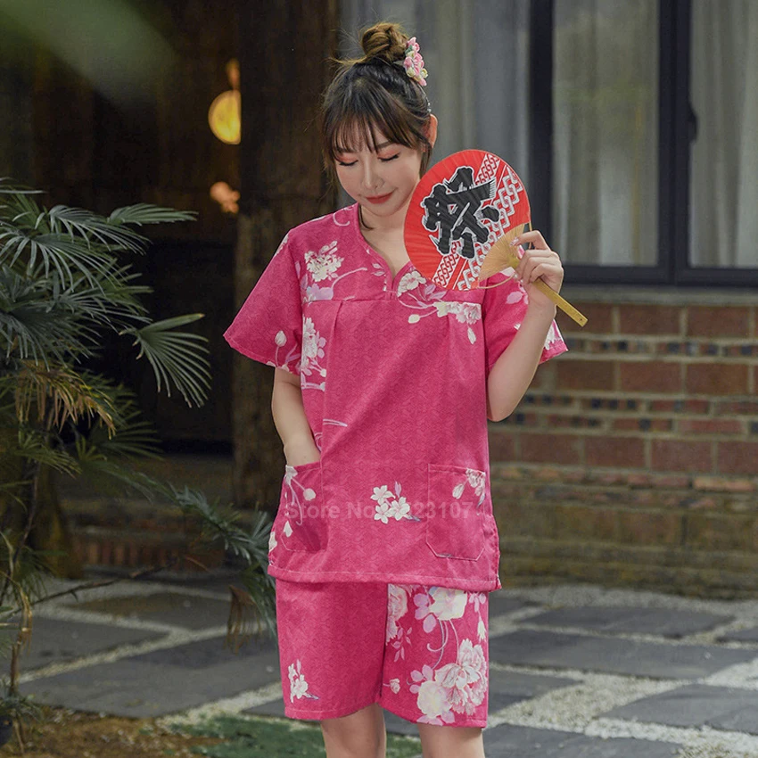 Пижамный комплект в японском стиле Харадзюку для женщин одежда ванны сауны с
