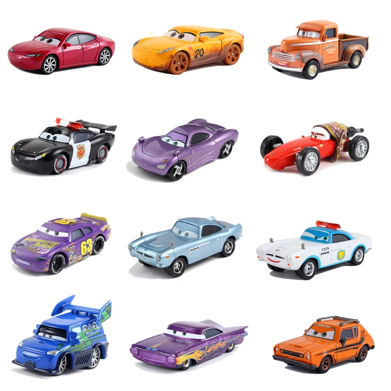 Disney Pixar тачки 3 Молния Маккуин Джексон шторм Круз Рамирес мисс фриттер 1:55 литая