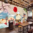 Фотообои 3D для японского ресторана, суши, горы Фуджи, промышленный Декор