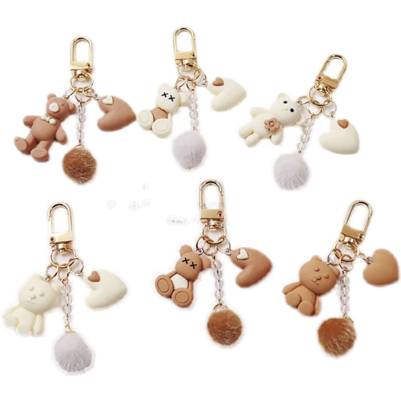 DIY аниме мультфильм медведь подвеска полимерный автомобиль сумка бисер брелок оптом позолоченный кулон для мальчика девочки гаджеты Airpods аксессуар D941 DIY аниме мультфильм медведь подвеска полимерный автомобиль сумка бисер брелок оптом позолоченный кулон для мальчика девочки гаджеты Airpods аксессуар D941