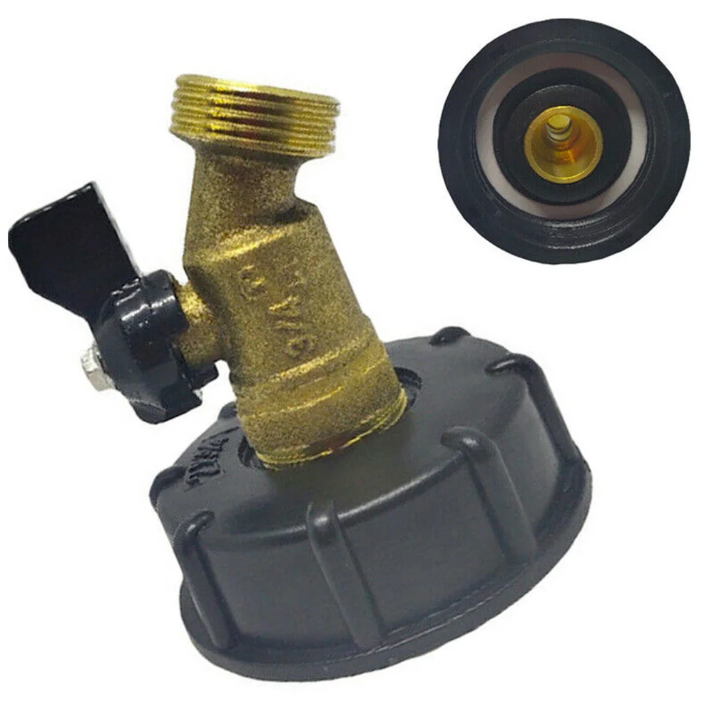 

Adapter Water Tank Adapter Brass Faucet Valve Tool Fit Graden IBC Tote