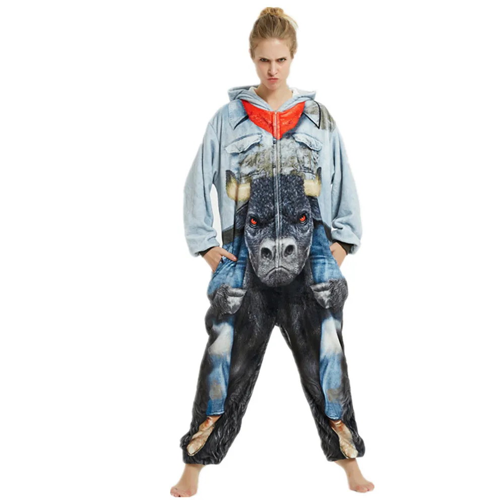 Пижама с изображением монстров из коровы для верховой езды зеленые трицератопы