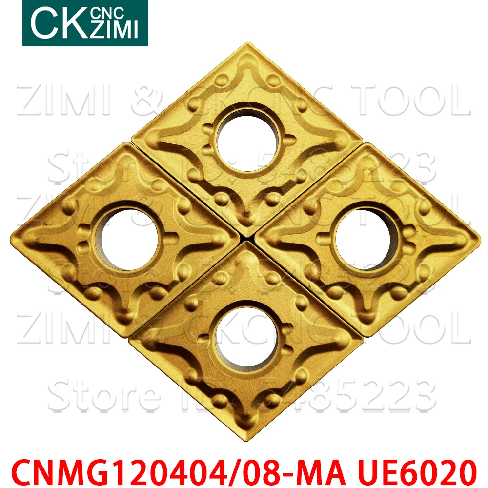 

CNMG120404-MA UE6020 CNMG120408-MA UE6020, твердосплавные пластины, внешний токарный инструмент, токарный станок, резак CNC, металлический токарный инструмент CNMG для стали