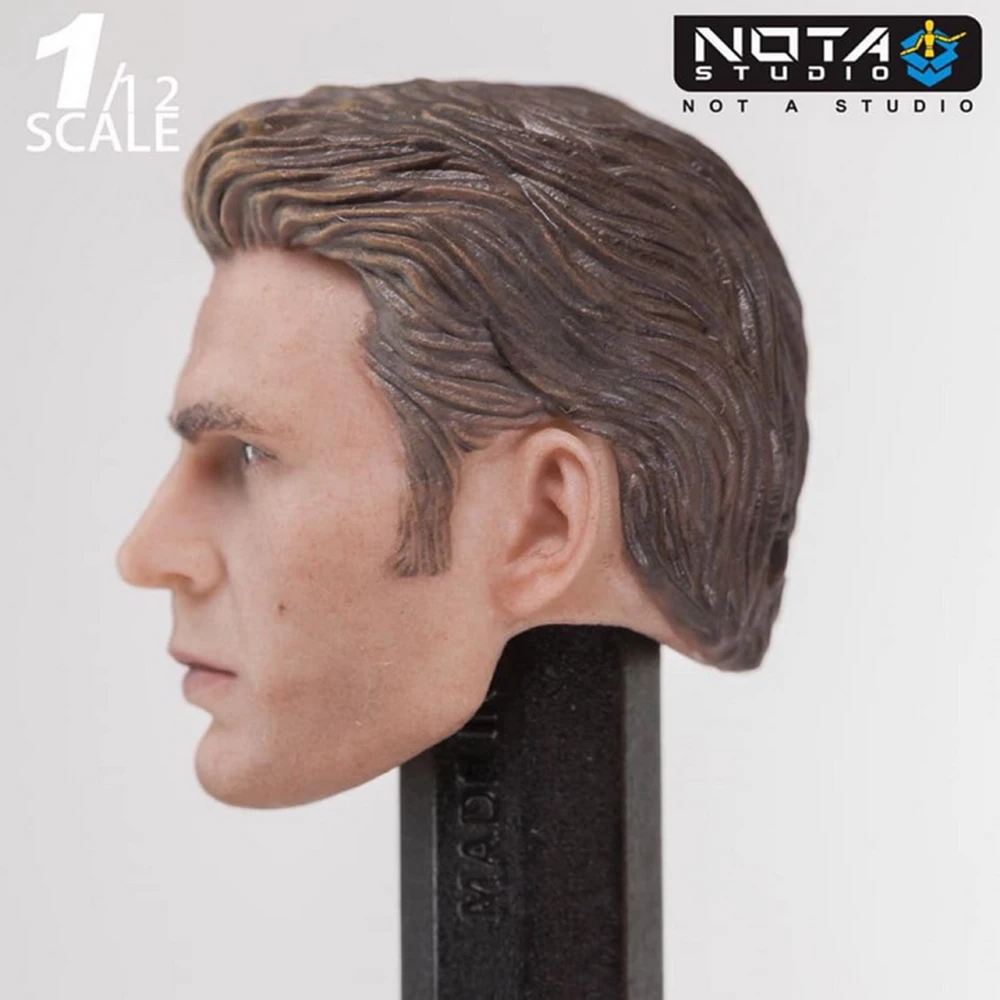 1/12 Капитан Америка Steve Rogers голова скульптура подходит для SHF 6 ''экшн-игрушки; Железный человек Tony Stark фигурка модель аксессуар