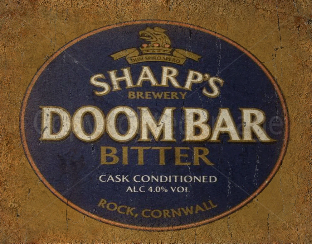 

Sharp's Doom Bar пиво металлический жестяной знак плакат настенный налет
