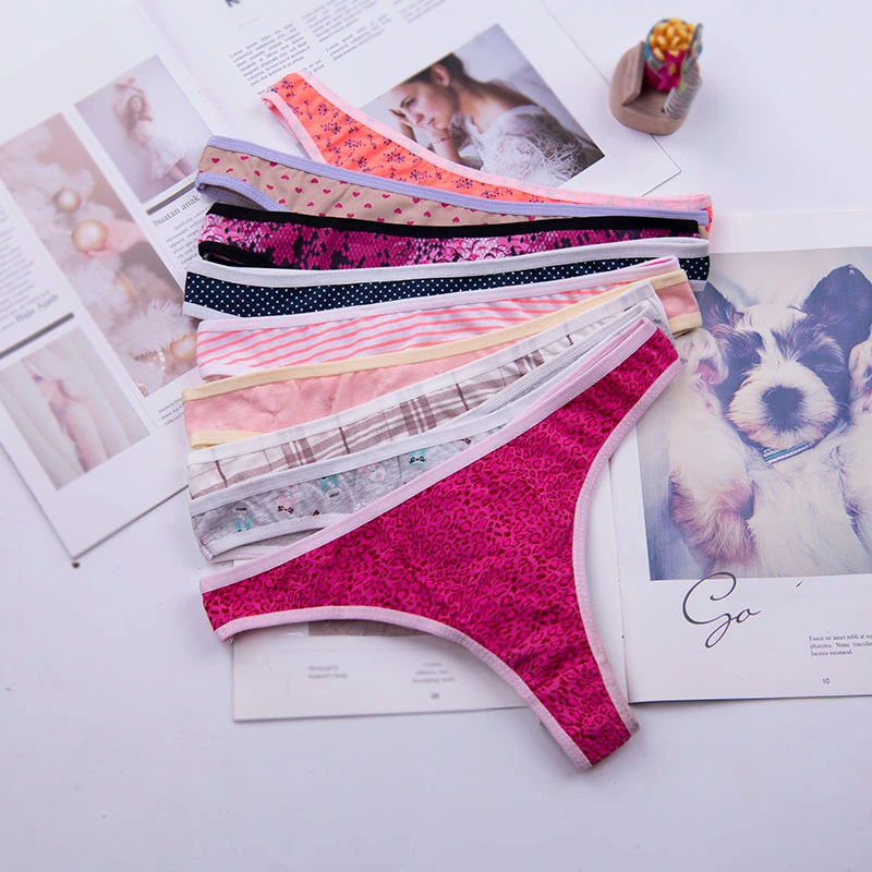Женские хлопковые сексуальные стринги нижнее белье трусики трусы для женщин с Т