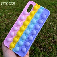 for xiaomi redmi 9a case shockproof phone case for redmi 9a cute rainbow beans bubble relieve stress soft silicone cover