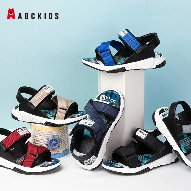 ABCkids/Новинка Летняя детская обувь Брендовые сандалии с открытым носком для