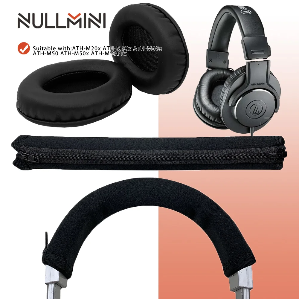 NullMini Запасные подушечки для наушников ATH M20x M30x M40x M50 M50x M50BTx наушники повязка на