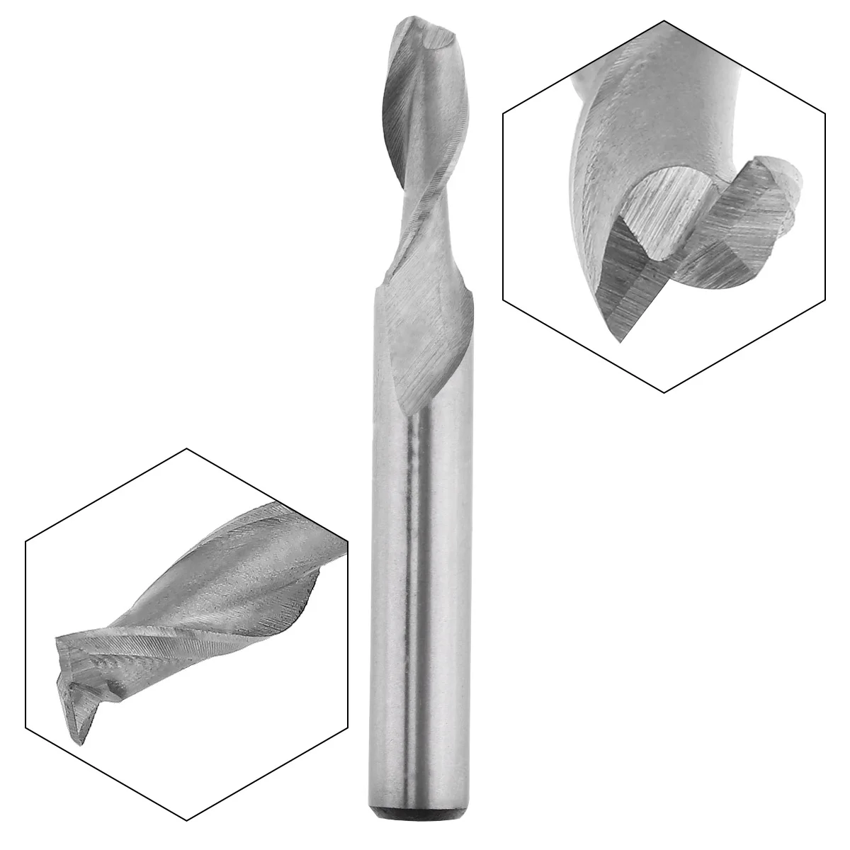 

1pcs HSS 2 Flute End Mill Cutter 1mm-8mm CNC Straight Shank Milling Woodworking Tool End Mill Router Bit CNC Mold Processing