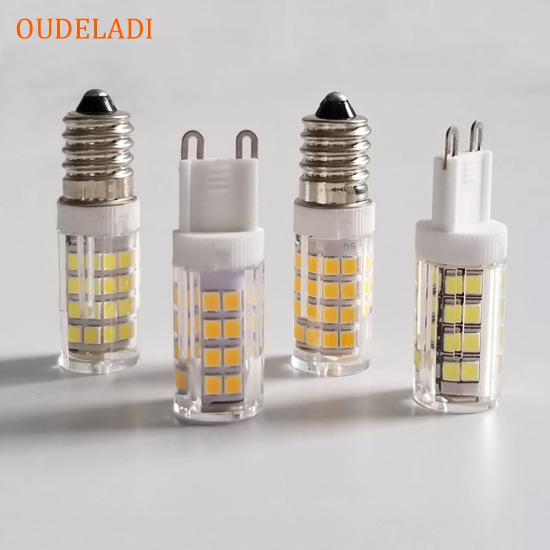

10 шт./лот Mini E14/G9 Светодиодная лампа 5 Вт AC 110 В/220 В LED 360 Угол луча подвесной светильник Точечный сменный галогенный E14 Светодиодная лампа