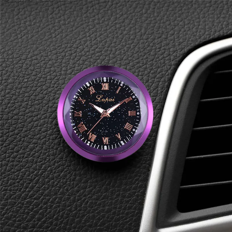 Автомобильные часы модные звездное небо римские цифры кварцевые с циферблатом