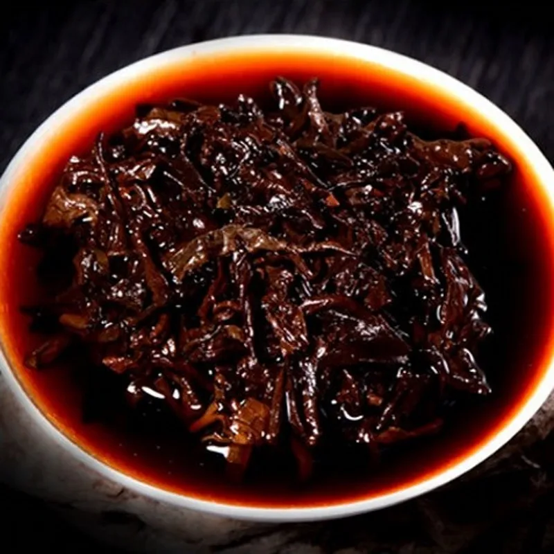 

Pu'er Tea Chinese Yunnan Old Ripe pu'er 250g China Tea Health Care Pu'er Tea Brick For Weight Lose Tea