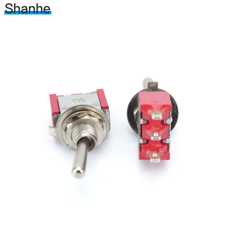 MTS-102 5 шт. мини MTS-102 3-контактный SPDT ON-ON 6A 125VAC миниатюрные тумблеры - Цвет: MTS-102