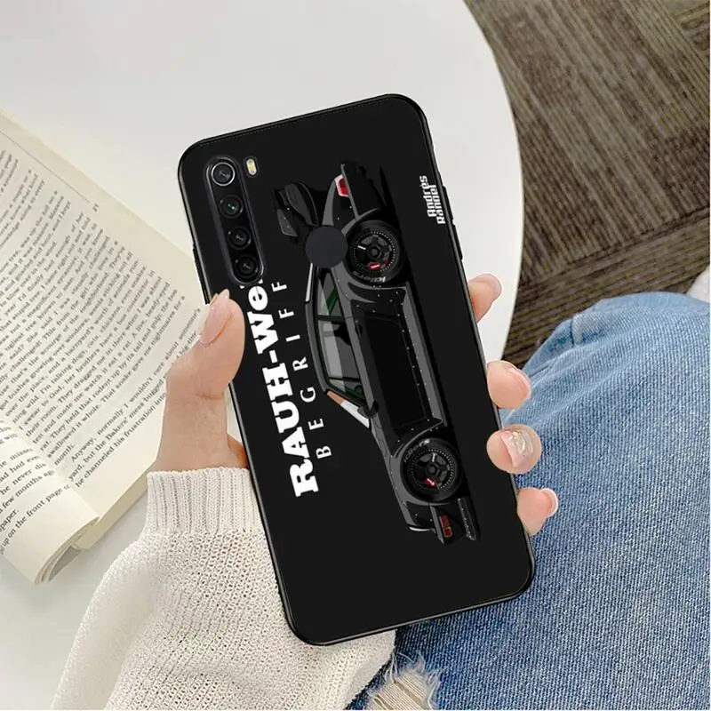 Автомобильный дрейф jdm RWB 911 для Redmi note 8pro 8T 9 6pro 7 7A 6A 8 5plus pro мягкие чехлы Япония